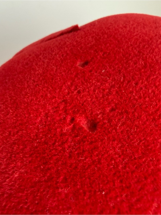 RIVIERA Vintage Red Felt Pixie Feather Hat main image 6